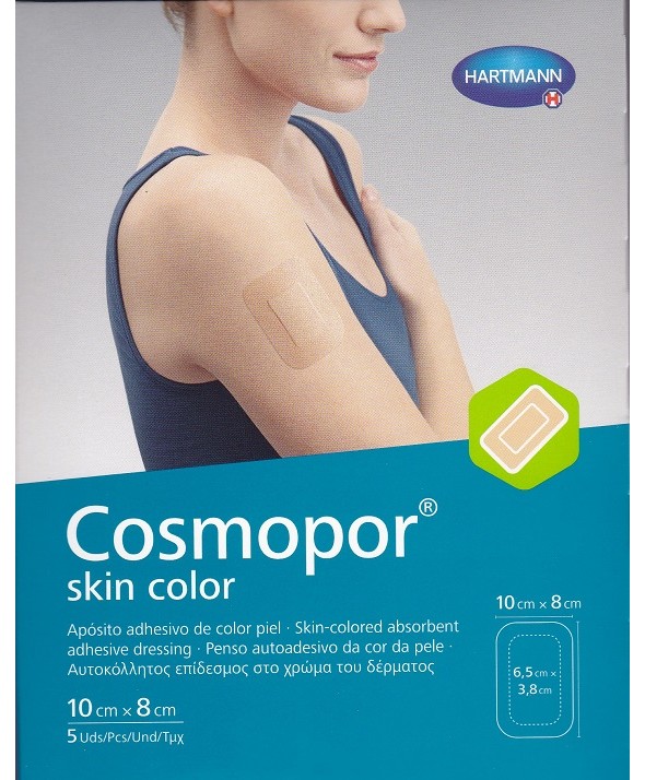 COSMOPOR SkIN COLOR APOSITO 7,2 X 5 CM 5 UNIDADES