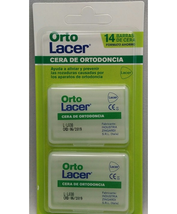 CERA ORTODONCIA PROTECTORA ORTOLACER 14 BARRITAS