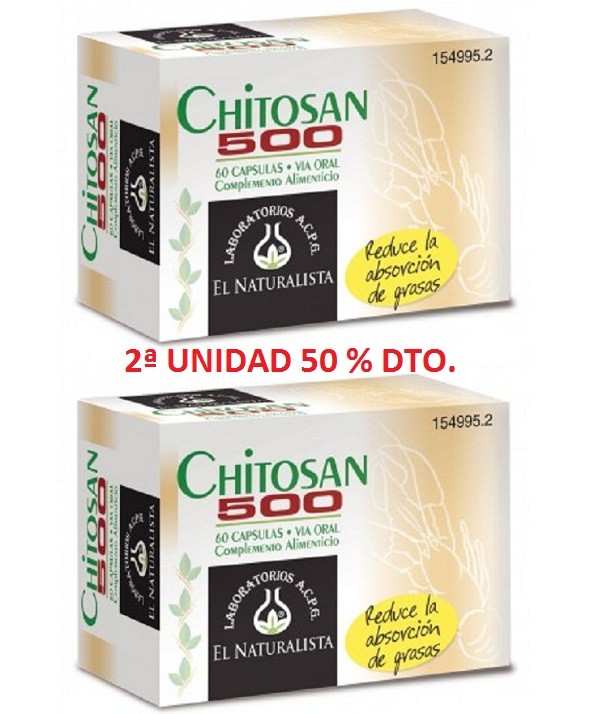CHITOSAN 500 EL NATURALISTA 60 CAPS