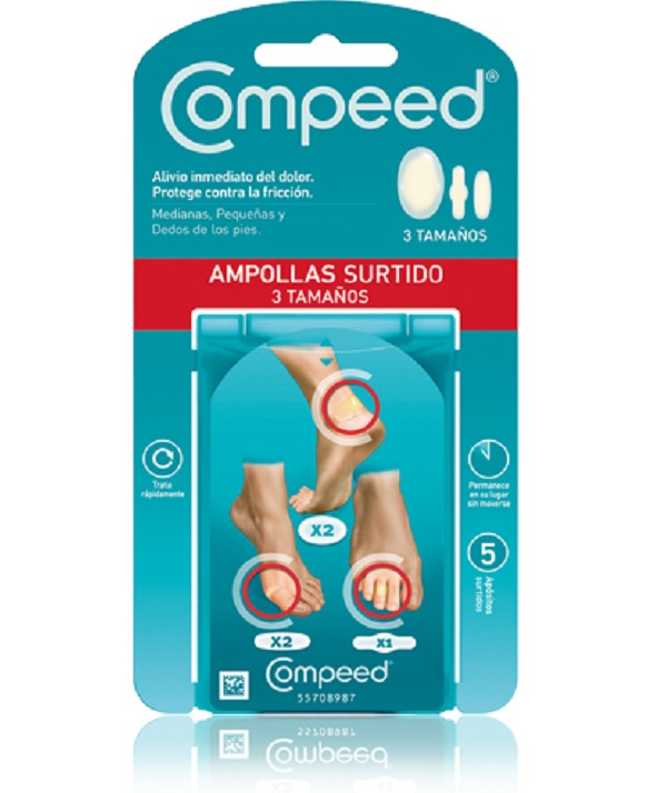 COMPEED AMPOLLAS HIDROCOLOIDE T- MED 5 U