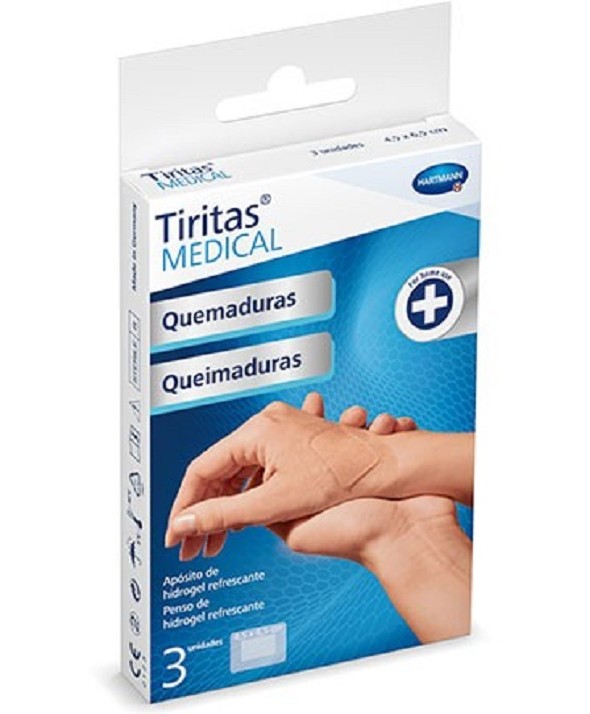 TIRITAS MEDICAL QUEMADURAS 4,5 X 6,5 CM 3 UNIDADES