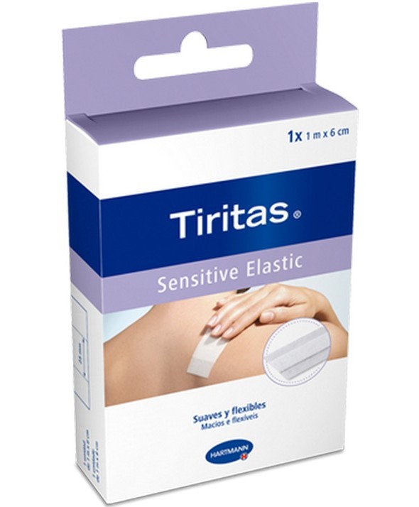 TIRITAS SENSITIVE ELASTIC APOSITO ADHESIVO 1M X 6 CM
