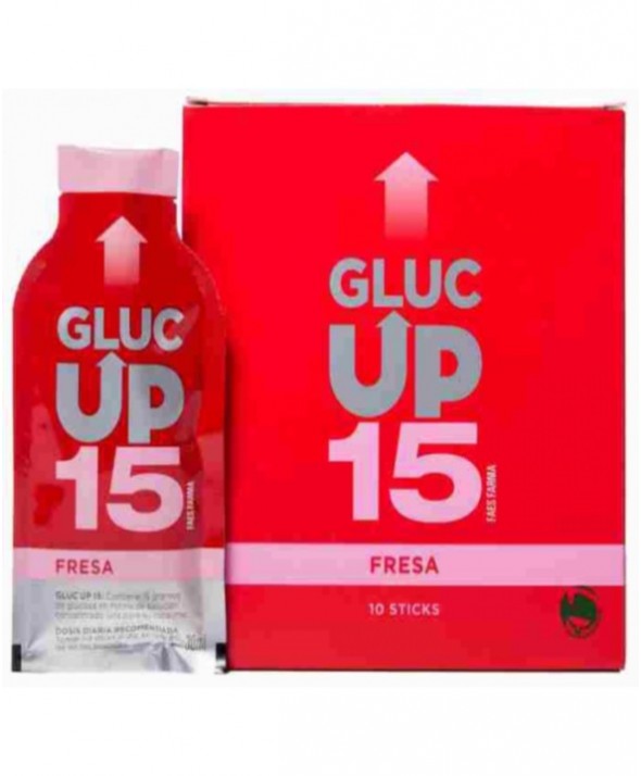 GLUC UP 15 FRESA 10 STICKS 30 ML