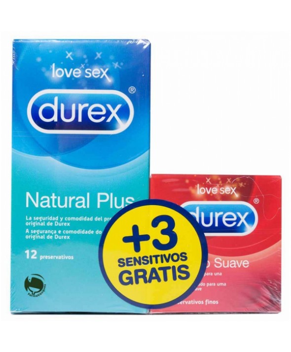 DUREX NATURAL PLUS PRESERVATIVOS 12 U DUREX NATURAL PLUS PRESERVATIVOS 12 U